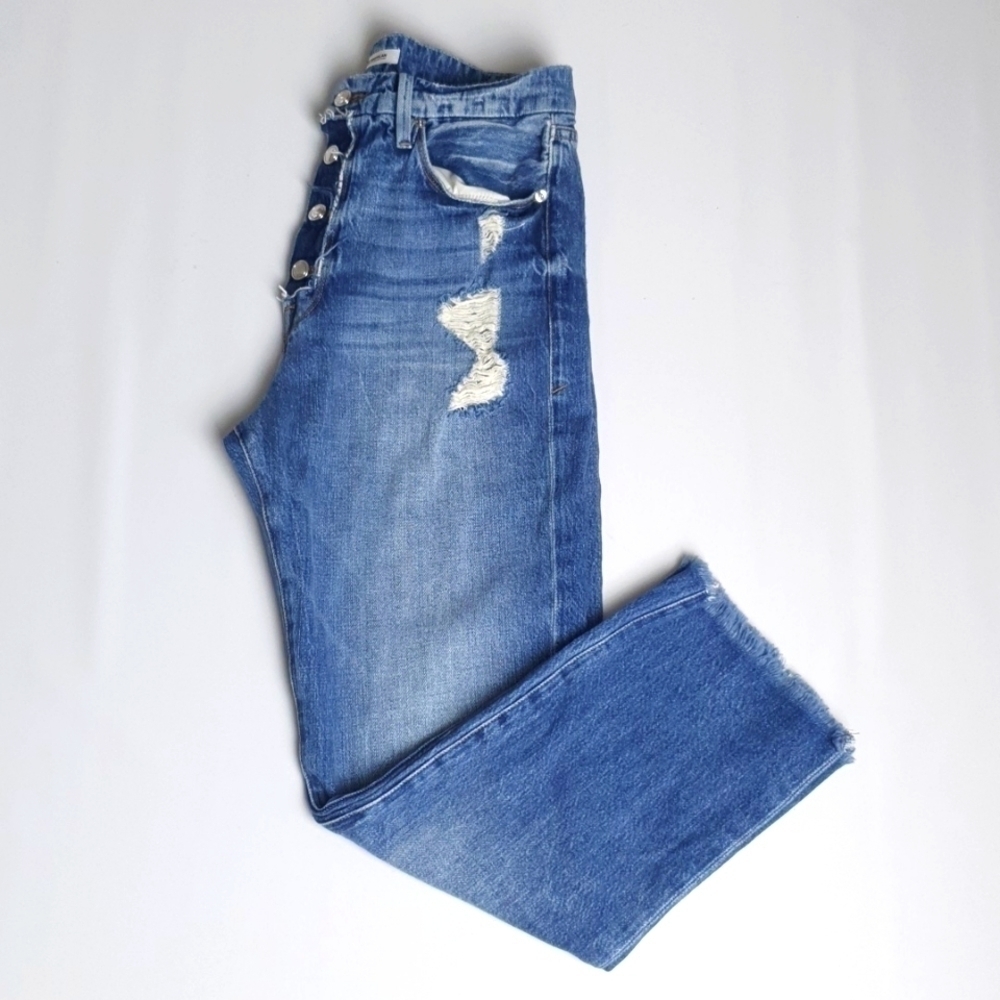 Good American Good Cuts High Waist Boyfriend Jeans - Picture 4 of 12